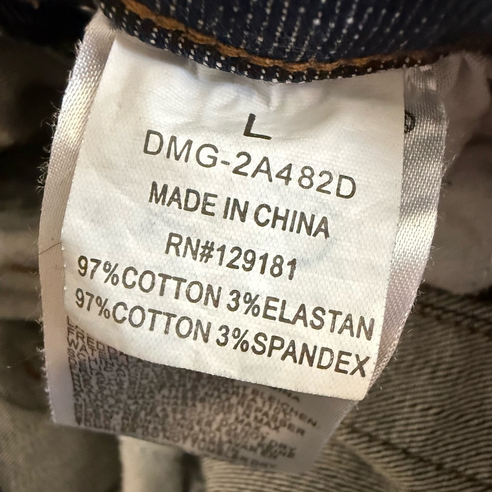 Women’s Machine Jeans Overall Shorts, sz Lg. - Picture 6 of 7